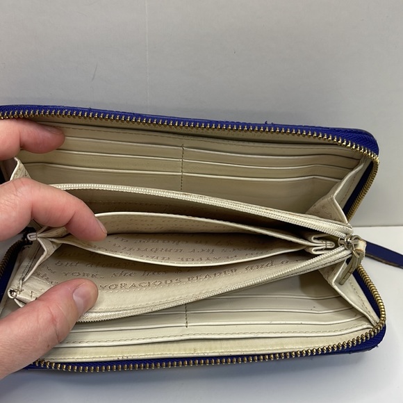 Kate Spade ♠️ Purple Leather Wallet - Picture 11 of 14